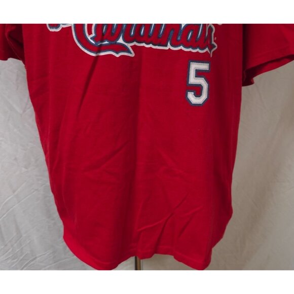 Delta St Louis Cardinals MLB Mens XL Albert Pujols #5 Red Baseball Tee Shirt - Picture 3 of 13